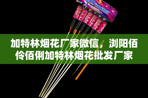 加特林煙花廠(chǎng)家微信，瀏陽(yáng)佰伶佰俐加特林煙花批發(fā)廠(chǎng)家